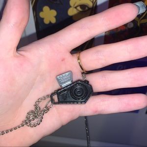 doll camera chain necklace (made by me!)